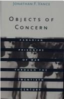 Cover of Objects of concern by Jonathan F. Vance