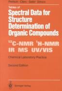 Cover of Tables of Spectral Data for Structure Determination of Organic Compounds (Chemical Laboratory Practice) by Ernö Pretsch