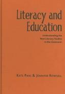 Front cover of Literacy and education by Kate Pahl