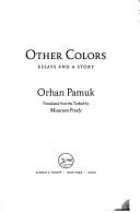 Cover of Öteki renkler by Orhan Pamuk