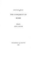 Front cover of La conquista di Roma by Matilde Serao