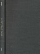 Front cover of Natural law by Georg Wilhelm Friedrich Hegel