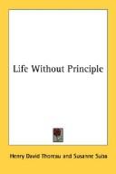 Cover of Life without principle by Henry David Thoreau