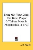 Cover of Bring out your dead by Powell, J. H.