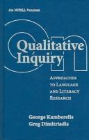 Front cover of On qualitative inquiry by George Kamberelis