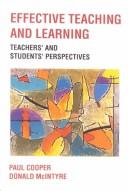 Cover of Effective teaching and learning by Cooper, Paul