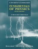 Front cover of A Student's Companion to Accompany Fundamentals of Physics by Jearl Walker