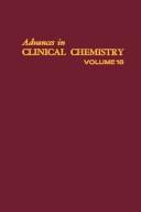 Cover of Advances in clinical chemistry by Oscar Bodansky