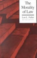 Front cover of The morality of law by Lon L. Fuller