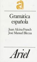 Front cover of Gramática española by Juan Alcina Franch