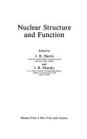 Cover of Nuclear structure and function by Nuclear Workshop (11th 1989 Suzdalʹ, Russia)
