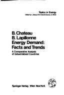 Cover of Energy demand by B. Chateau