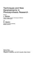 Front cover of Techniques and new developments in photosynthesis research by NATO Advanced Study Institute on Techniques and New Developments in Photosynthesis Research (1988 Island of Spetsai, Greece)