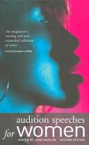 Cover of Audition speeches for women by Jean Marlow