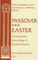 Cover of Passover and Easter by Paul F. Bradshaw