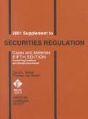 Front cover of Supplement to Securities Regulation 2001 by David L. Ratner