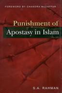 Front cover of Punishment of Apostasy in Islam by S.A. Rahman