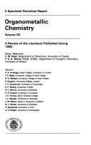 Cover of Organometallic chemistry by F. Gordon A. Stone