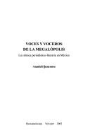 Front cover of Voces y voceros de la megalópolis by Anadeli Bencomo