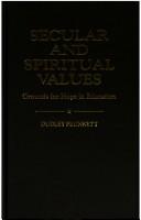 Front cover of Secular and Spiritual Values by Dudley Plunkett