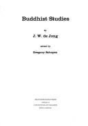 Cover of Buddhist Studies by Jan Willem De Jong