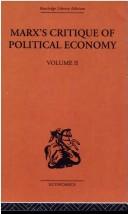 Cover of Marx's Critique of Political Economy by Allen Oakley