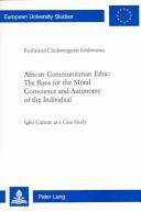 Front cover of African Communitarian Ethic by Ferdinand Chukwuagozie Ezekwonna