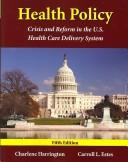 Cover of Health policy by Charlene Harrington
