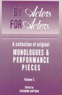 Front cover of By actors, for actors by Catherine Gaffigan