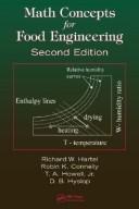 Cover of Math concepts for food engineering by Richard W. Hartel