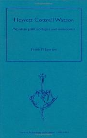 Cover of Hewett Cottrell Watson by Frank N. Egerton
