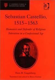 Cover of Sebastian Castellio, 1515-1563 by Hans R. Guggisberg