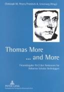 Front cover of Thomas More-- and more by Hubertus Schulte Herbrüggen