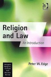 Cover of Religion And Law by Peter W. Edge