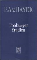 Cover of Freiburger Studien by Friedrich A. von Hayek