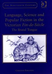 Cover of Language, science and popular fiction in the Victorian fin-de-siècle by Christine Ferguson