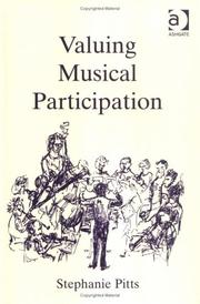 Front cover of Valuing Musical Participation by Stephanie Pitts