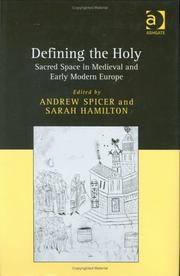 Cover of Defining the holy by Andrew Spicer