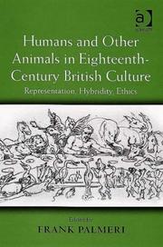Cover of Humans and other animals in eighteenth-century British culture by Frank Palmeri