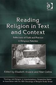 Front cover of READING RELIGION IN TEXT AND CONTEXT: REFLECTIONS OF FAITH AND PRACTICE IN RELIGIOUS...; ED. BY ELISABETH ARWECK by Elisabeth Arweck