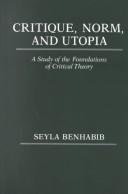 Front cover of Critique, norm, and utopia by Seyla Benhabib