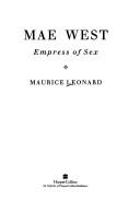 Cover of Mae West by Maurice Leonard