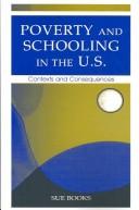 Cover of Poverty and Schooling in the U.S by Sue Books