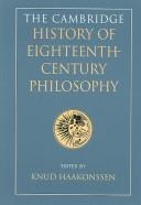 Front cover of The Cambridge History of Eighteenth-Century Philosophy by Knud Haakonssen