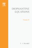 Cover of Diophantine equations by L. J. Mordell