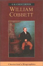 Cover of William Cobbett by Gilbert Keith Chesterton