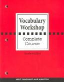 Cover of Vocabulary Workshop by Norbert Elliot