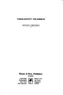 Cover of Therapists' Dilemmas by Windy Dryden