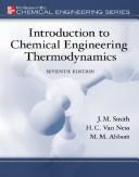 Front cover of MP Introduction to Chemical Engineering Thermodynamics by J. M. Smith