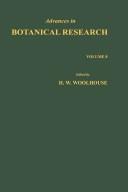 Front cover of Advances in Botanical Research, Volume 8 by H. W. Woolhouse